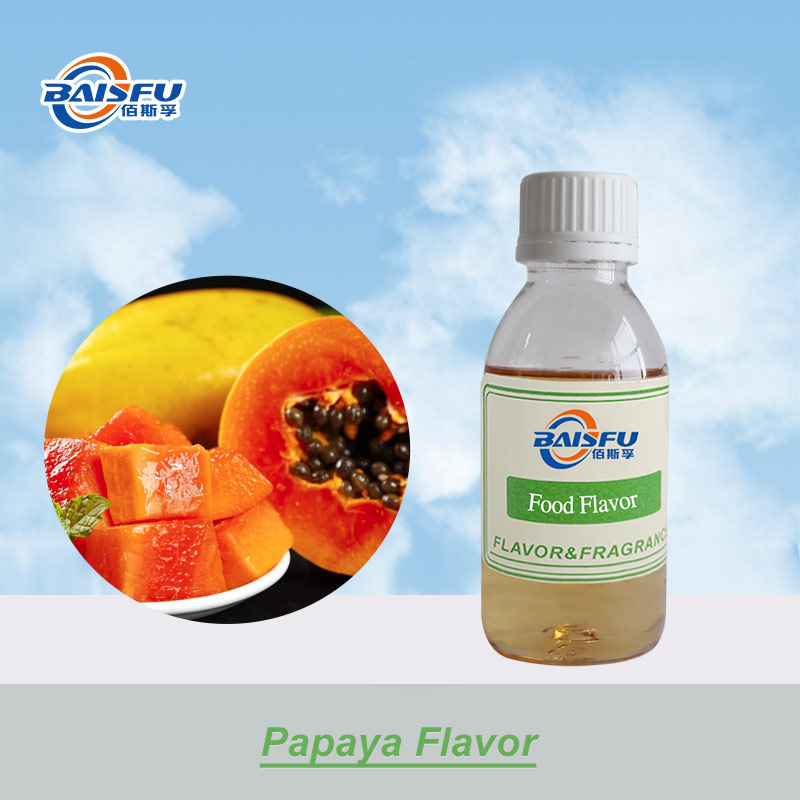 Baisfu Tropical Fruit Flavor Water Soluble And Oil Soluble Papaya Flavor Concentrate