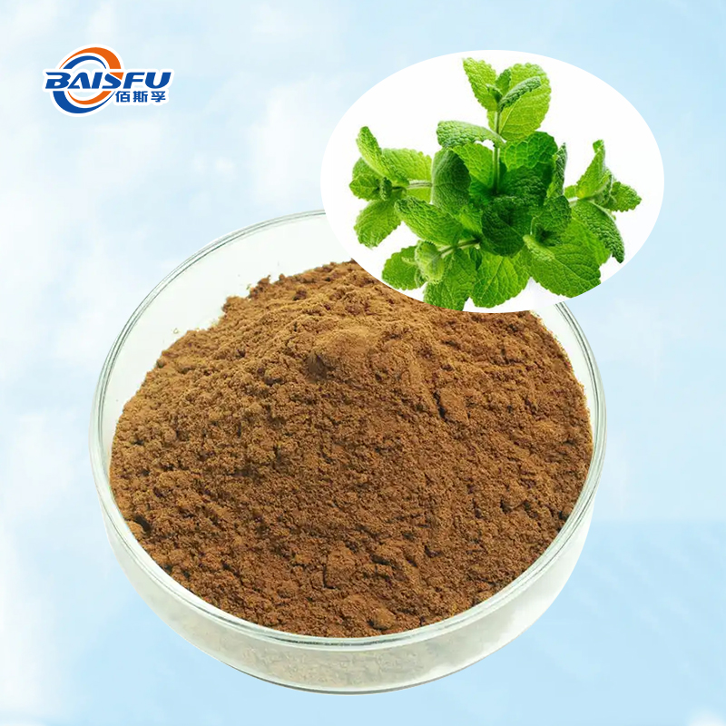 Baisfu pure natural Brown Fine Powder Lemon Balm P.E. rich Flavonoids for Functional foods and cosmetics