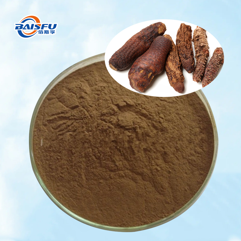 Baisfu pure natural desertliving cistanche extract high quality Brownish-gray fine powder for Health supplements and functional foods
