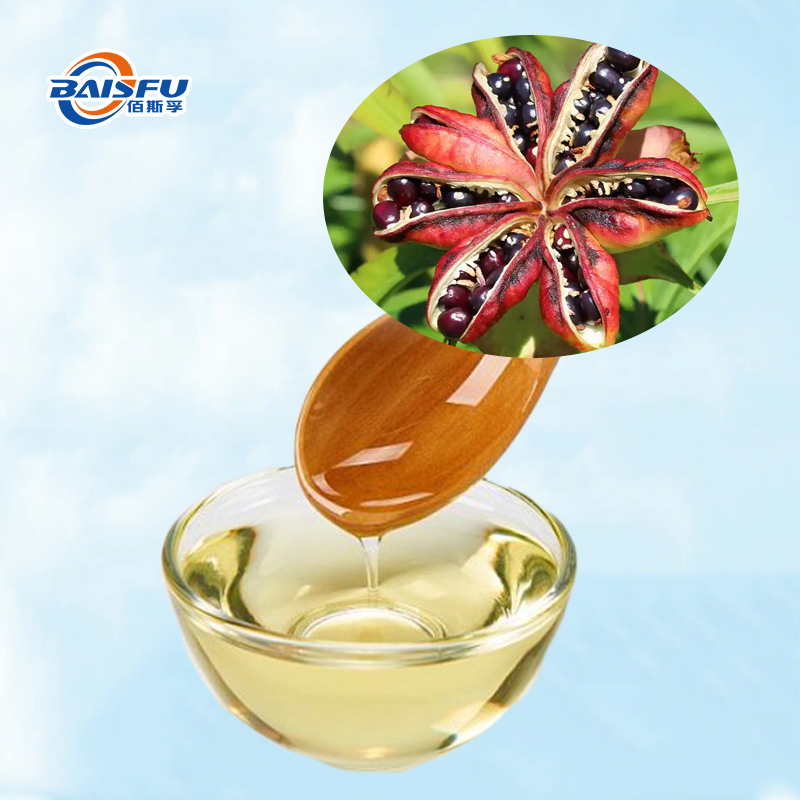 Baisfu High Quality Peony Seed Oil Light Yellow Transparent Liquid for Health Supplements and Dietary Supplements